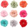 Babymeisjes vaste kleur bloemhaar clips haar accessoires kinderen parel kristallen hoofddeksels barettes pasgeboren kinderen decor