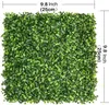 Decorative Flowers Wreaths 12Pcs 25x25cm Artificial Plant Wall Panel Boxwood Grass Backdrop Panels Home Garden Backyard Fence Gr6026460