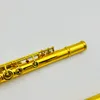 MargeWate C Tune Flute 17 Keys Aprire fori Strumento musicale laccato in rame con custodia