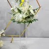 Dekoracja imprezy Wedding Arch Decor Stand Stand Flower Golden Geometryczne dekoracja domowa