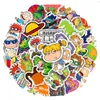 50pcs/Lot Car stickers graffiti Paris Tour Cartoon gifts For Kids skateboard water bottle notebook laptop decor Helmet sticker PVC Guitar Decals