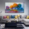 Bunte Baum Ölfarbe Leinwand Malerei Poster Drucken Nordic Wandkunst Bild Für Wohnzimmer Wohnkultur Dekoration Rahmenlos