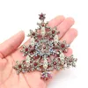 30 pz/lotto spille personalizzate moda strass di cristallo grande albero di natale pin per regalo di natale/decorazione