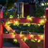 Saiten 10m Solar LED LEG LICHT OUTDOOR GARLAND Vorhang Ivy Vine Fee Leuchten Weihnachtsfaden wasserdicht