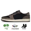 nike air jordan 1 low retro 1 1s travis scott 2021 أعلى جودة رجل jumpman 1 1 ثانية منخفضة الرجعية أحذية كرة السلة ضوء دخان رمادي ترافيس ديو أسود تو الرويال أحذية رياضية