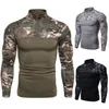 Camadas atléticas de camuflagem de camuflagem masculinos de manga longa Camisa de combate de combate de roupas de combate tático Casa do exército 220721
