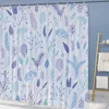 Tende da doccia Wtisan Floral Long Curtain Liner Bagno Tropical Waterproof Duschvorhang Art DecorBed Bath Vasca da bagno con ganciDoccia