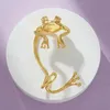 Clip-on & Screw Back Fashion Metal Frog Without Hole Ear Clip National Wind Creative Retro Animal EarClip-on