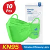 KN95 stofmaskers Ademend en comfortabel 3D Fit visvormige wilgende wilgvormige dubbellaagse smeltblauw masker unisex voor volwassenenmasker