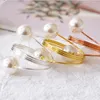 Pearl Napkin Rings Handmade Serviette Buckle Gold Silver Round Holder Wedding Hotel Table Dinner D17481