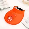 Summer children's hat electric fan duck tongue HAT baby outdoor sunscreen empty top hat rechargeable fan parent-child