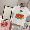 New Childrens T-shirt Boys Girls Sets Kids Short Sleeve Top Child Clother With letter Strawberry Black White Size 90-160