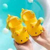 Kids Summer Slippers Boy Girl Cute Cartoon Rabbit Home Shoes Outdoor Soft Bottom Parent Child Beach Hole Sandals 220618