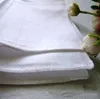 Fazzoletti bianchi in cotone 100% Asciugamano in cotone Fazzoletto in raso Fazzoletto da uomo Fazzoletto da taschino ys222