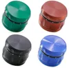 The latest 60x46mm Smoke grinder four -layer zinc alloy drum -type smoke grinding heater many styles support custom LOGO