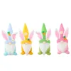 Décoration de fête de pâques mignon poupées gnomes sans visage à la main décorations pour la maison réutilisables printemps ornements suspendus enfants jouets cadeaux F