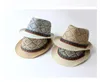 Män kvinnor retro mjuk fedora panama hattar bomull/linnor halm kepsar utomhus snålt hattar vår sommarstrand 4 färger