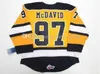 CEUF Custom Erie Oters Ice Hockey 97 Connor McDavid 9 Ryan Oreilly Stitched 19 Dylan Strome valfritt nummer Navy Yellow White Ohl Jerseys S-4XL