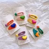 Koreanische Frühling Süßigkeiten Farbe Herz Liebe Haare Clip Girls Ball Barrettes Set Kinder Haarzubehör Kopfbedeckung