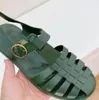 Классическая мужская обувь Черные зеленые сандалии на плоской подошве Мужские шлепанцы с плоским дном Классика Дизайнерская обувь Новый стиль Летние сандалии-гладиаторы Износостойкие сандалии Размер 38-44