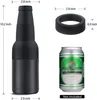 Ölflaska kan svalare tumblers vakuumisolerade dubbelväggiga rostfritt stål vinflaskor kylare med öppnare wll1351