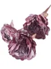 Une branche de fleur de pivoine en soie 3 têtes effet de peinture à l'huile artificielle tige de pivoine pour centres de table de mariage décoration florale