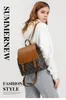 New shoulder bag women's fashion Joker large-capacity handbag leisure travel bag simple printed soft leather backpack