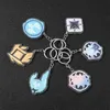 Keychains Game Genshin Impact Intertwined Fate Acauaint Primogem Acrylic Pendant Vision Accessories Kawaii Gifts Enek22