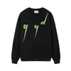 22SS Herrkvinnor Hoodies Designers Hooded Sweaters Luxury Men Womens Green Letter Print Sweatshirt Man Paris Street Lång ärm Sweatshirts 2005