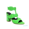 Sandaler Summer Hoof High Heel Women Fish Mouth 9cm klackar Punk Sandalias Kvinna ihålig ut fest Sexiga pumparskor