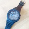 Full-featured Wrist watches LED Dual Display Men Women Girl Casual Sports Royal Oak Electronic Analog Digital Ladies Waterproof Clock -3