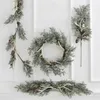 Nordic Artificial Garland Dekoracje choinki Rattan ozdoby Xmas Navidad Wiszące dekoracje Wedding Kitchen 201006