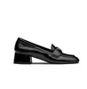 Women Loafers casual shoes Platform Heel black leather uxury sneaker Monolith Brushed Leather Pointed Loafer in Blacks brand Dress Shoe EU35-41