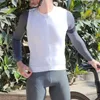 YKYWBIKE hommes cyclisme maillot manches longues ajustement confortable protection solaire vélo de route vtt maillots printemps automne 220614
