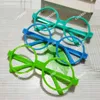 Navidad Bebé Anteojos para niños Moda Verde Rendimiento Gafas sin lentes Joyería Azul Oreja Fiesta Marcos ópticos Accesorios Suministros Regalos T37RB3G