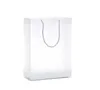 Confezione regalo 8 dimensioni Sacchetti regalo in plastica PVC satinato con manici borsa in PVC trasparente impermeabile borsa trasparente borsa bomboniere logo personalizzato SN4575