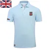 High Quality MYDBSH Brand Summer Short Sleeve Polo Shirt Man Fashion Union Flag Embroidery Casual Men's Polo Shirts Cotton Tops 220524