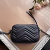 26cm 22cm Marmont New Crossbody Bolsa Bolsa Bolsas de ombro