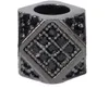 7 mm Polygon-Kristall, Mikropavé, CZ-Zirkon, Zirkonia-Perlen, Kupfer, Silber, Gold, schwarz plattiert, Armband-Zubehör cr5uf