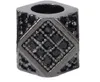 7mm Polygon crystal micro pave cz zirkoon zirconia kralen koper zilver goud zwart plated armband accessoires fi5ed