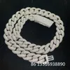 Correntes 20mm Miami Chain Chain Chapa de Hip Hop Charking Cara pesado Longo Bail Cubic Zirconia Fashion Rock Rapper Jóias