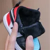 Autumn Winter Kids High-top Sneakers Fashion Boys Girls Shoes Breathable Sports Running Shoes Lightweight Children Casual Walking Shoe