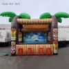 6mWx4mW uppblåsbar Tiki Bar-koncession och dryckesstall med tre fönster och Tahiti-bakgrund för sommarlov eller fest på rea