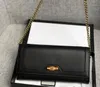 2022 nuovo stile di alta qualità portafogli donna d'affari in pelle catena d'oro borse a tracolla borsa a tracolla borsa portamonete di design 6 colori