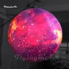 Grande boule gonflable suspendue d'univers d'explosion d'air de ballon de partie de planète gonflable accrochante de LED pour l'exposition de l'espace