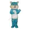 Costume de mascotte de chat bleu d'Halloween Costumes de fête de carnaval de noël de haute qualité