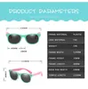 Occhiali da sole polarizzati TR90 Bambini Ragazzi Ragazze Occhiali da sole Sicurezza in silicone Regalo di moda per bambini Baby UV400 Eyewear 220705