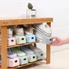 Hooks & Rails Creative Plastic Double-layer Shoes Storage Rack Adjustable Shoe Bracket Simple Household Support Home Organizer