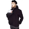 Hoodies de transportador de bebê para pai canguoo pai homem capuz roupas de inverno roupas multifuncionais jaqueta casaco infantil moletons l220704