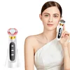 Equipo de belleza multifuncional Terapia de luz LED de fotón portátil Masajeador ultrasónico EMS Face Massage Beauty Dispositivo